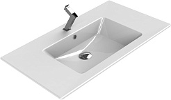 Opadiris Тумба с раковиной Луиджи 70 подвесная серая матовая – фотография-9